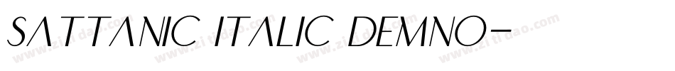 Sattanic Italic DEMNO字体转换